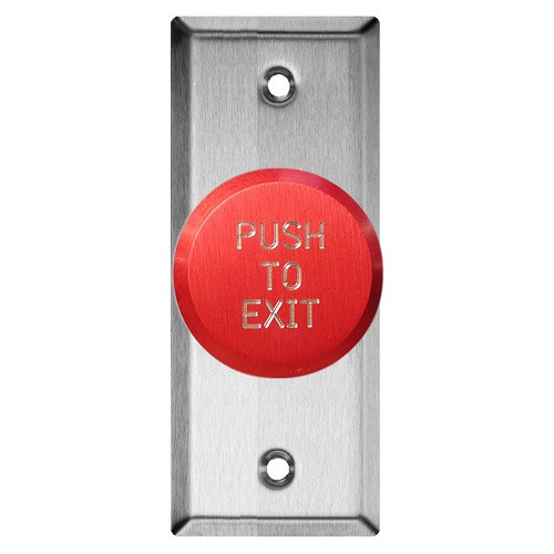 NARROW PNEUMATIC TIME DELAY EXIT BUTTON