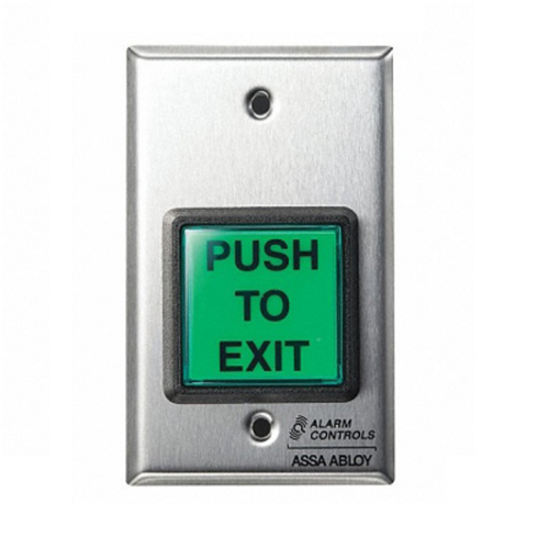 2IN SQ.GREEN ILLUMINATED PUSHBUTTON