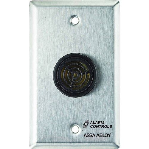 SOLALERT MOUNTED ON SINGLE GANG STAINLES