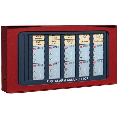 ANNUNCIATOR MODULE 10 INPUT ZONES ALARM(