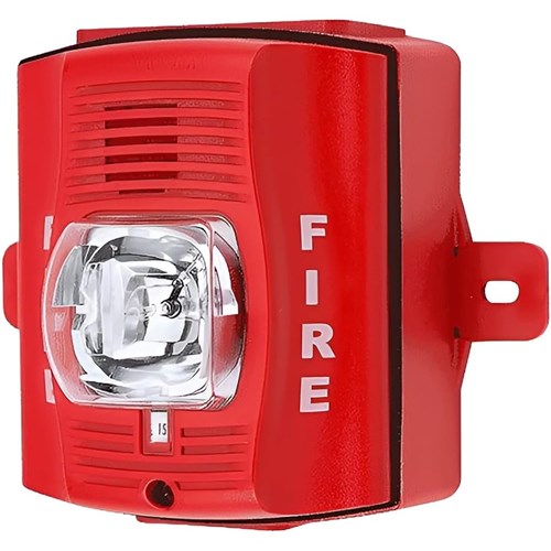 HORN/STROBE 12/24VDC RED WEATHERPROOF