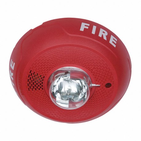 4-WIRE RED CEILING HORN STROBE