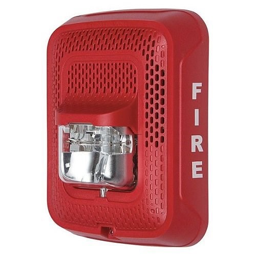 L-SERIES SPKR STROBE RED WALL