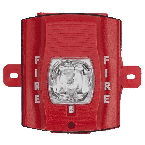 STROBE WEATHERPROOF WALL RED 24VDC