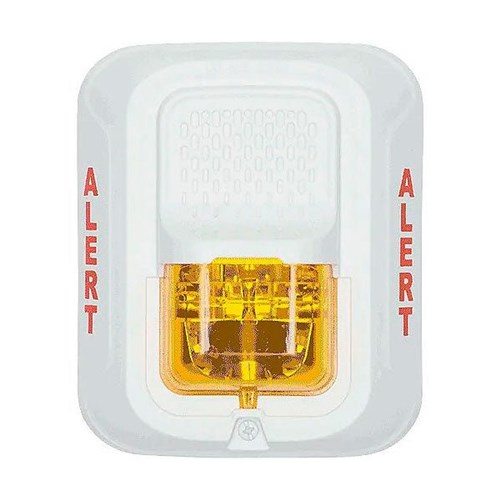 L-SERIES STROBE WHTWALL AMBER LENS