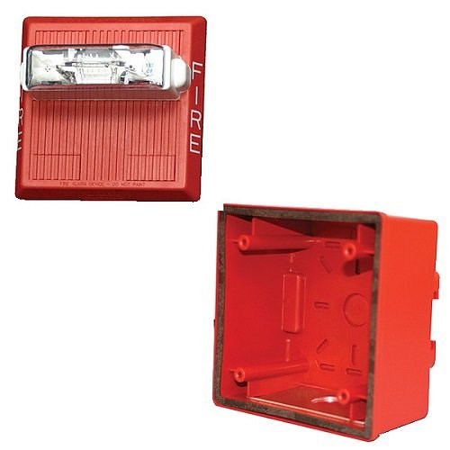 MULTITONE WALL WTHPRF 24V 75CD FIRE RD W