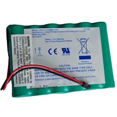 7.2V 3.6AH NI-MH BATTERY F/IMPASSA ALARM