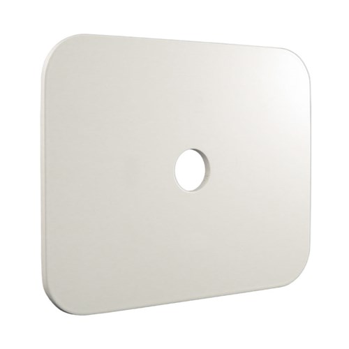 COVER PLATE-LARGE WHT 7.3"X6"X0.125"