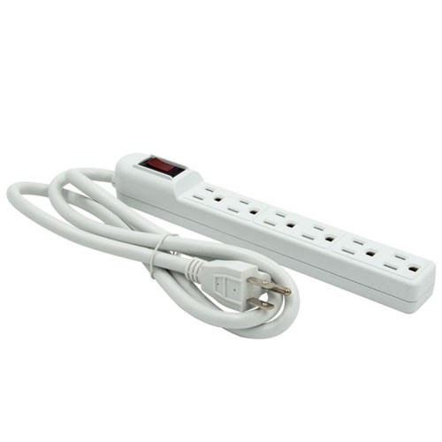 6 OUTLET POWER STRIP 4FT UL