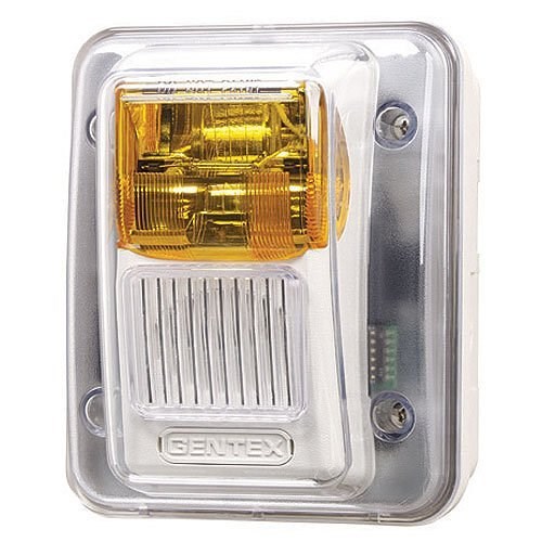 WEATHER-PROOF HORN/STROBE WHITE W/ AMBER