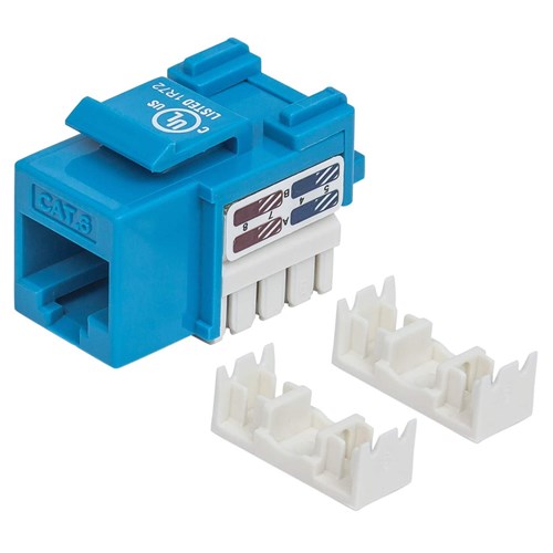 CAT6 KEYSTONE JACK BLUE