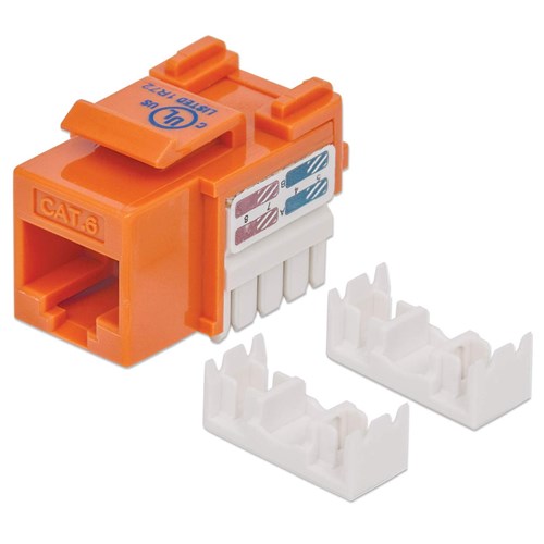 CAT6 KEYSTONE JACK ORANGE