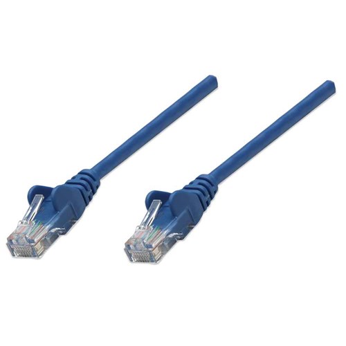 PATCH CABLE CAT5E 10FT BLUE