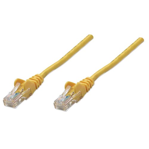 PATCH CABLE CAT5E 0.5FT YELLOW