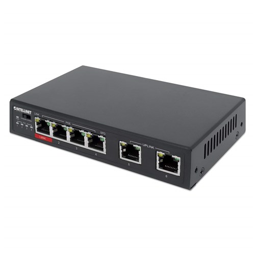 6-PORT FAST ETHERNET SWITCH WITH 4 POE P