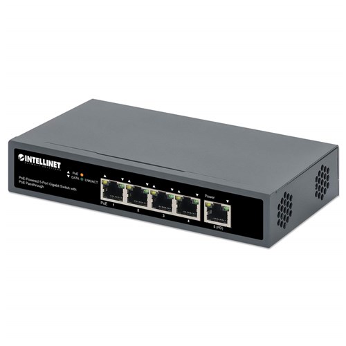 POE-POWERED 5-PORT GIGABIT SWITCH W/POE