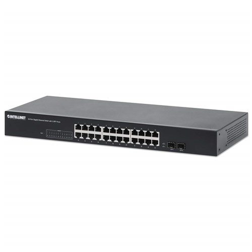 24-PORT GIGABIT ETHERNET SWITCH W/2 SFP