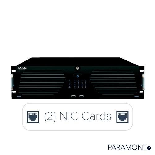 128Ch NVR, 640Mbps, (2) NIC Cards, 32TB