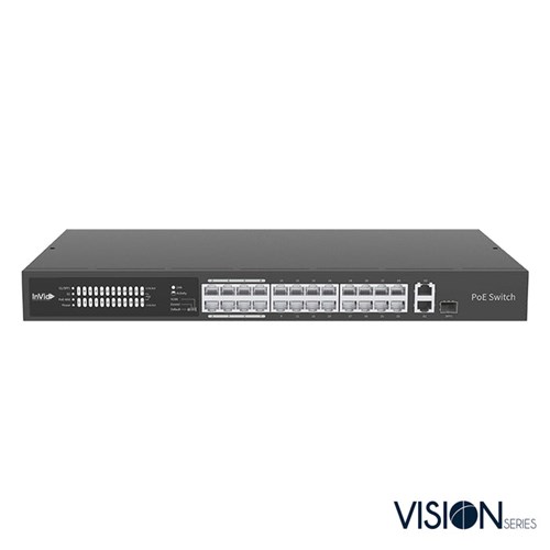 24-PORT POE SWITCH W/2 UPLINK PORTS