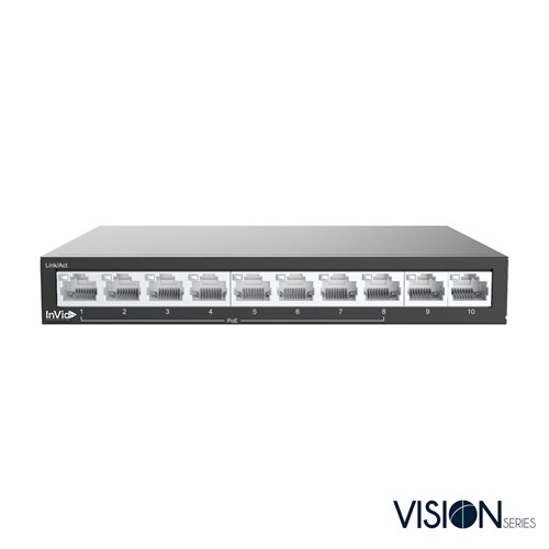 8-PORT POE SWITCH W/2 UPLINK PORTS