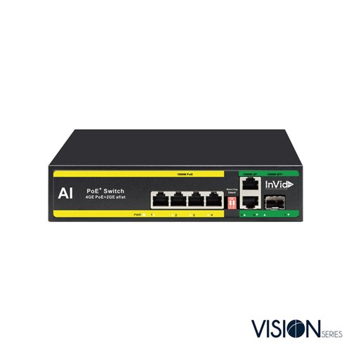 4 PORT POE SWITCH W/1 UP-LINK PORTS FULL