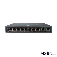 8 PORT POE SWITCH W/2 UP-LINK PORTS