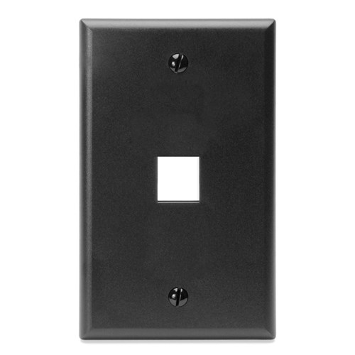 PLATE 1 PORT QUICKPORT BLACK