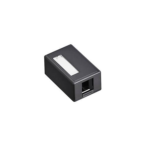 SURFACE MOUNT BOX 1 PORT BLACK