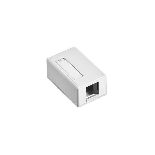 SURFACE MOUNT BOX 1 PORT WHITE