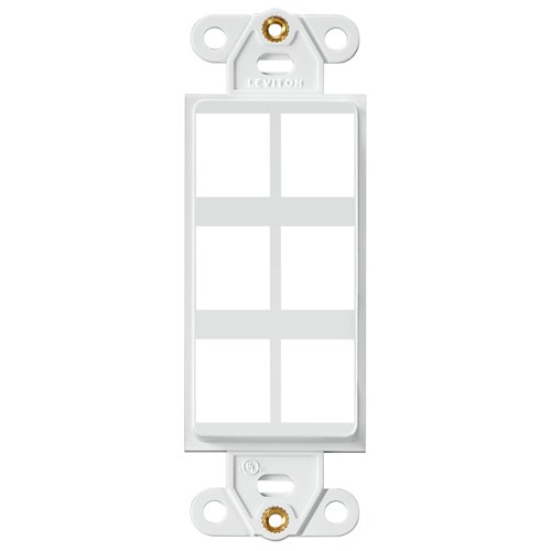 PLATE MODULAR DECORA PLUS 6 PORT INSERT