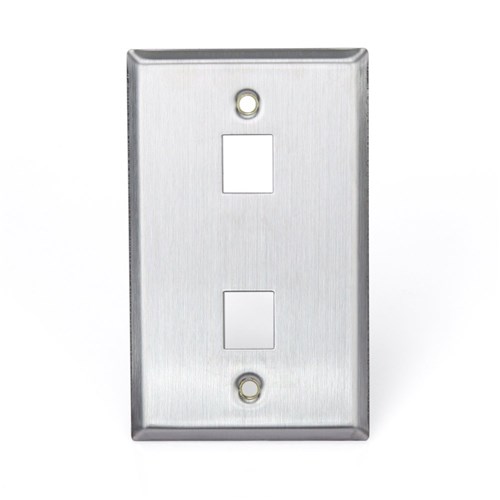 PLATE 2 PORT QUICKPORT STAINLESS STEEL