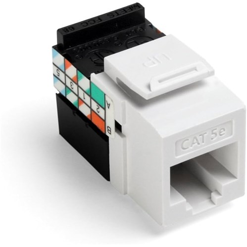 MODULAR JACK RJ45 CAT5E WHITE