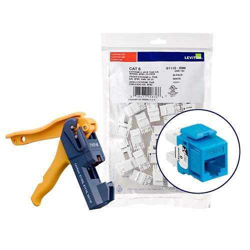 JACK CAT6 PLUS 150 BLUE PLUS TOOL