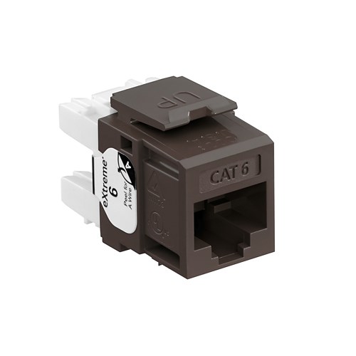 MODULAR JACK RJ45 CAT6 BROWN