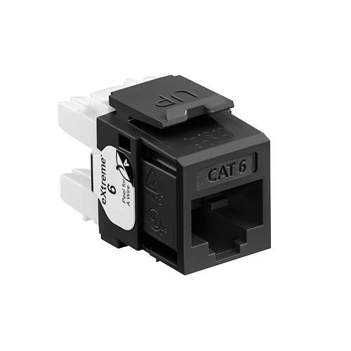 MODULAR JACK RJ45 CAT6 BLACK