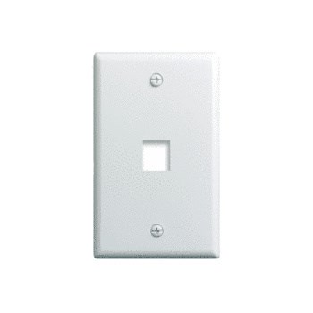 1G WALL PLATE 1-PORT WH (M10)