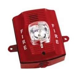 2 WIRE HORN/STROBE WALL HI CANDELA RED O