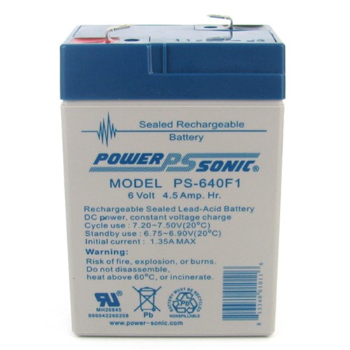 POWERSONIC 6 VOLT 4.5 AH