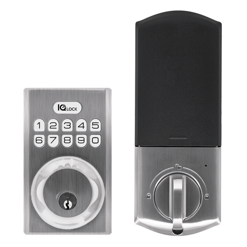 POWERG DOOR LOCK, SATIN NICKEL  IQLOCKPG