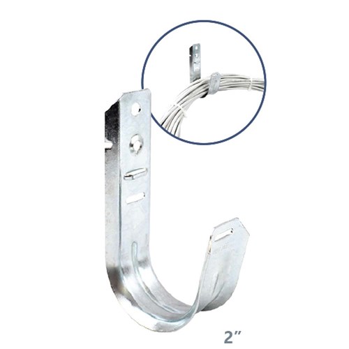 2" J HOOK WALL MOUNT 25PACK