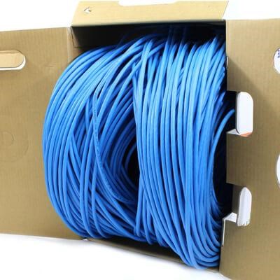 CAT6RNS  550MHZ CMR BLUE 1K BOX